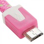 2m USB Daten und Ladekabel Pink f�r alle Smartphone und Tablet Micro USB