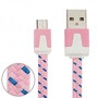2m USB Daten und Ladekabel Rosa f�r alle Smartphone und Tablet Micro USB