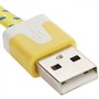 2m USB Daten und Ladekabel Gelb f�r alle Smartphone und Tablet Micro USB