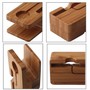 Bamboo Lade Station F�r Apple Watch Uhr 38mm / 42mm Halterung Dock Dockingstation