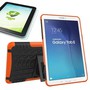 Hybrid Outdoor Tasche Orange f�r Samsung Galaxy Tab E 9.6 SM T560 + 0.4 Hartglas