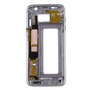 Gehuse Rahmen Deckel kompatibel Samsung Galaxy S7 Edge G935 G935F + Klebepad Grau