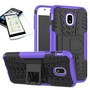 Hybrid Case 2teilig Lila f�r Samsung Galaxy J3 2017 J330F + Hartglas