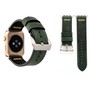 Echt-Leder Armband f�r Apple Watch Serie 1 / 2 / 3 38 mm Gr�n 