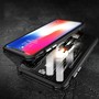 Premium Metall Schock Bumper Schwarz f�r Apple iPhone X / XS Tasche H�lle Neu