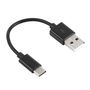 14 cm USB Daten / Lade Kabel Adapter USB auf Typ-C Schwarz fr verschiedene Smartphones Neu hochwertig