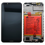 Huawei Display LCD Einheit + Rahmen f�r Y7 2018 Service Pack 02351USA Schwarz Neu