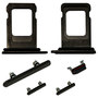 4 in 1 Simkarten Halter fr Apple iPhone XS Max Schwarz Sim Card Tray Button Tasten Set Zubehr