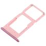 F�r Huawei P Smart 2019 Karten Halter Sim Card Tray Schlitten Holder Pink Ersatzteil Neu