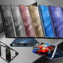 F�r Huawei Honor View 20 / V20 Clear View Spiegel Mirror Smartcover Gold Schutzh�lle Cover Etui Tasche H�lle Neu Case Wake UP Funktion