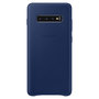 Samsung Leather Cover Navy f�r Samsung Galaxy S10 Plus G975F EF-VG975L Tasche Etui Schutzh�lle 
