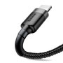Baseus Ladekabel f�r Apple iPhone iPad iPod Schwarz USB Sync Cable 8Pin Datenkabel