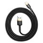 Baseus Ladekabel f�r Apple iPhone iPad iPod Schwarz Gold USB Sync Cable 8Pin Datenkabel