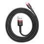 Baseus Ladekabel f�r Apple iPhone iPad iPod Schwarz Rot USB Sync Cable 8Pin Datenkabel