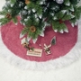 Rote Wei�e 100 cm Weihnachtsbaum Unterlage Glitzer Christbaum Decke Abdeckung Deko Christmas