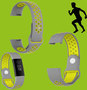 Hochwertiges Kunststoff / Silikon Uhr Armband fr Fitbit Charge 3 + 4 / Versa 2 Neu