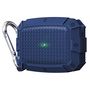 F�r AirPods Pro Shield Armor Wasserdichte Schutzh�lle mit Karabiner Haken Blau Zubeh�r