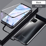 Beidseitiger 360 Grad Magnet / Glas Case H�lle Handy Tasche Bumper Schwarz f�r Huawei P40 Lite 