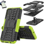 F�r Huawei P40 Lite Hybrid Case 2teilig Gr�n + Hartglas Tasche H�lle Cover H�lle