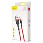 Baseus 2A 8 Pin auf USB Ladekabel Datenkabel 3m Rot Red Zubeh�r Charging Cable