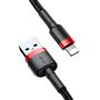 Baseus 2A 8 Pin auf USB Ladekabel Datenkabel 3m Schwarz Rot Zubeh�r Charging