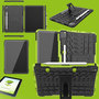 F�r Apple iPad Pro 11.0 2022 / 2021 / 2020 Hybrid Outdoor Schutzh�lle Gr�n Tasche + 0.3 H9 Schutzglas