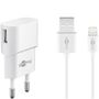 Apple Lightning Ladeset 1 A f�r Lightning Ger�te Wei� Charge Adapter Lade Kabel
