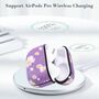 Apple Airpods Pro Cover Ring Lila Schutzh�lle Cover Tasche Case Etui Halter