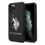US Polo Big Horse iPhone 11 Pro Max Silikon H�lle Schwarz Case Cover Schutzh�lle Zubeh�r