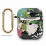 Guess Apple Airpods Silicon Cover Flower Collection Gr�n Schutzh�lle Tasche Case Etui Halter Zubeh�r