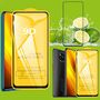F�r Xiaomi Poco X3 2x 3D Premium 0,3 mm H9 Hart Glas Schwarz Folie Schutz H�lle Neu
