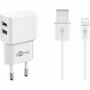 2in1 Apple Lightning Dual Ladeset 12 W Ladekabel & Ladeger�t Stecker Datenkabel