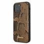 GUESS Schutzhlle fr Apple iPhone 12 Pro Max Braun Python Hlle Case Cover Etui NEU