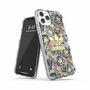 Adidas Silicone Case f�r iPhone 11 Pro Transparent mit Muster Tasche Schutz Handy H�lle Case Etui