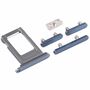 Sim Karten Halter und Power / Lautst�rke Button Apple iPhone 12 Pro Max Blau On Off Volume Tasten