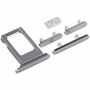 Sim Karten Halter und Power / Lautstrke Button Apple iPhone 12 Pro Grau On Off Volume Tasten