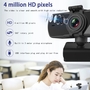 2K HD USB Universal Webcam mit Mikrofon Cam Schwarz Kamera Laptop PC Zubehr