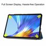 F�r Huawei MatePad 2020 10.4 Zoll Tablet Tasche 3 folt Wake UP Smart Cover Etuis Dunkel Gr�n