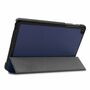 F�r Samsung Galaxy Tab A 8.0 2019 T290 T295 3folt Wake UP Smart Cover Dunkel Blau H�lle Etuis Case 