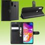 F�r Samsung Galaxy A20S A207F Handy Tasche Wallet Premium Schwarz Schutz H�lle Case Cover Etuis Neu Zubeh�r 