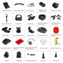 PULUZ 50 in 1 Accessoires Set f�r diverse Action Cams Outdoor DJI GoPro uvm.