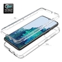 F�r Samsung Galaxy S21 G991B Hybrid Case 2teilig Outdoor Transparent Tasche H�lle Cover Schutz