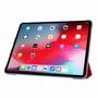 F�r Apple iPad Air 13 2024 / Pro 12.9 2020 3 folt Wake UP Smart Cover Tablet Tasche Rot Etuis 