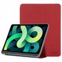 F�r Apple iPad Air 10.9 2020/ Air 2022 Original Mutural 3 folt Wake UP Smart Cover Tablet Tasche Rot Etuis 