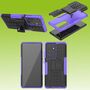 F�r Samsung Galaxy S21 Ultra G998B Hybrid Case 2teilig Outdoor Lila Handy Tasche H�lle Cover Schutz 
