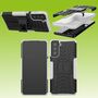 Fr Samsung Galaxy S21 Plus G996B Hybrid Case 2teilig Outdoor Wei Handy Tasche Hlle Cover Schutz 