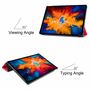 F�r Lenovo Tab P11 Pro 11.5 Zoll TB-J706F Tablet Tasche 3 folt Wake UP Smart Cover Etuis Rot