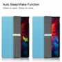 F�r Lenovo Tab P11 Pro 11.5 Zoll TB-J706F Tablet Tasche 3 folt Wake UP Smart Cover Etuis Hellblau
