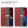 F�r Lenovo Tab P11 Pro 11.5 Zoll TB-J706F Tablet Tasche 3 folt Wake UP Smart Cover Etuis Weinrot