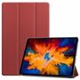 F�r Lenovo Tab P11 Pro 11.5 Zoll TB-J706F Tablet Tasche 3 folt Wake UP Smart Cover Etuis Weinrot